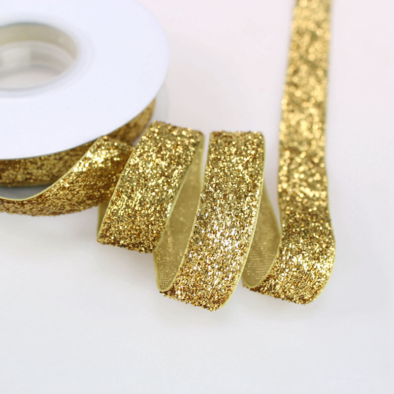 Glitter velvet ribbon